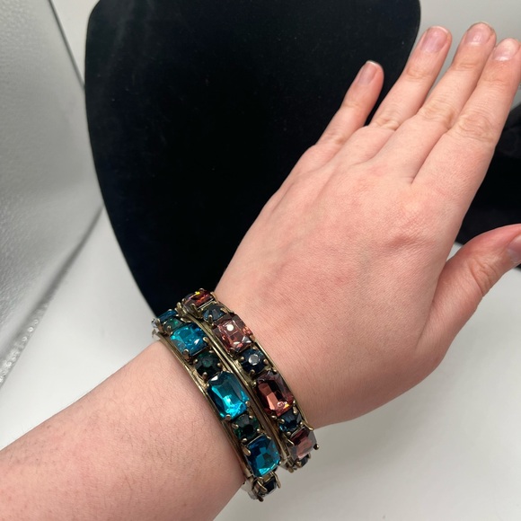 LOGO Links Set of 2 Bangle Bracelets - Picture 8 of 10